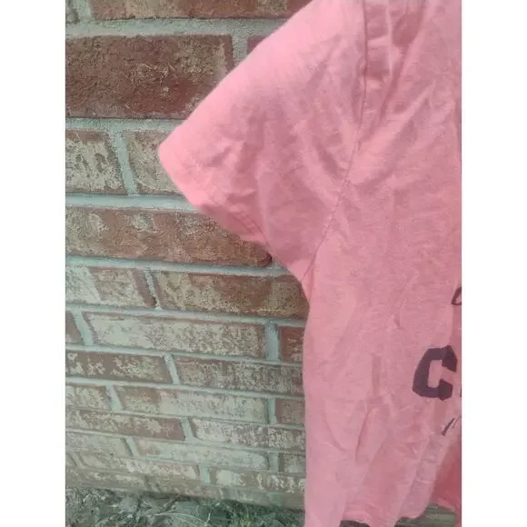 Sleep Junkie Women's Pink CUDDLE Graphic Sleep Tee V-Neck Pajama Shirt Size L - Picture 7 of 8